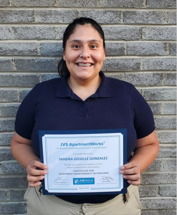 Apartment-Maitenance-Training-Graduate-JVS-SoCal Apartment Maitenance Training Graduate JVS-SoCal